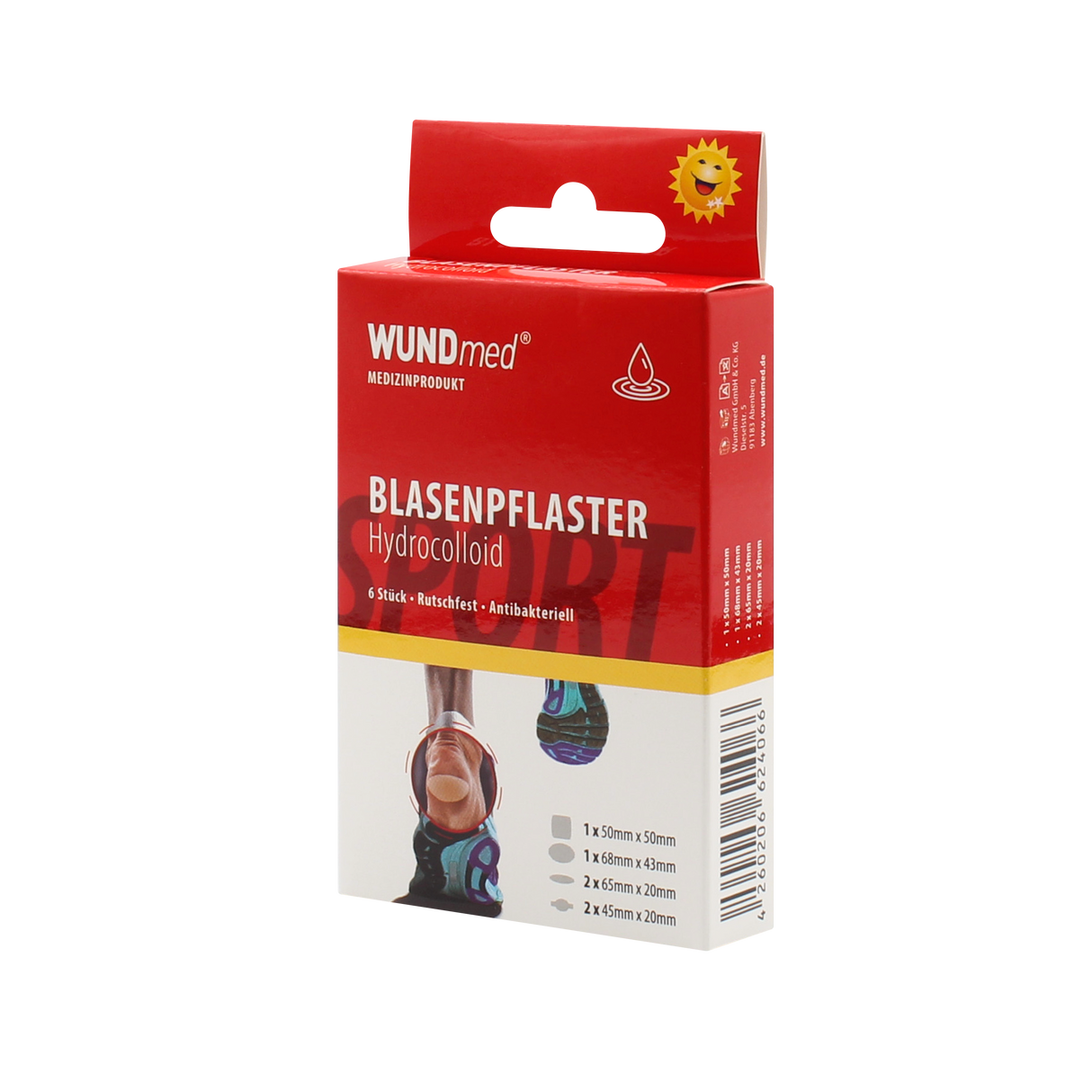 WUNDmed Blasenpflaster, transparent, Hydrocolloid-Technologie – Ansicht 2