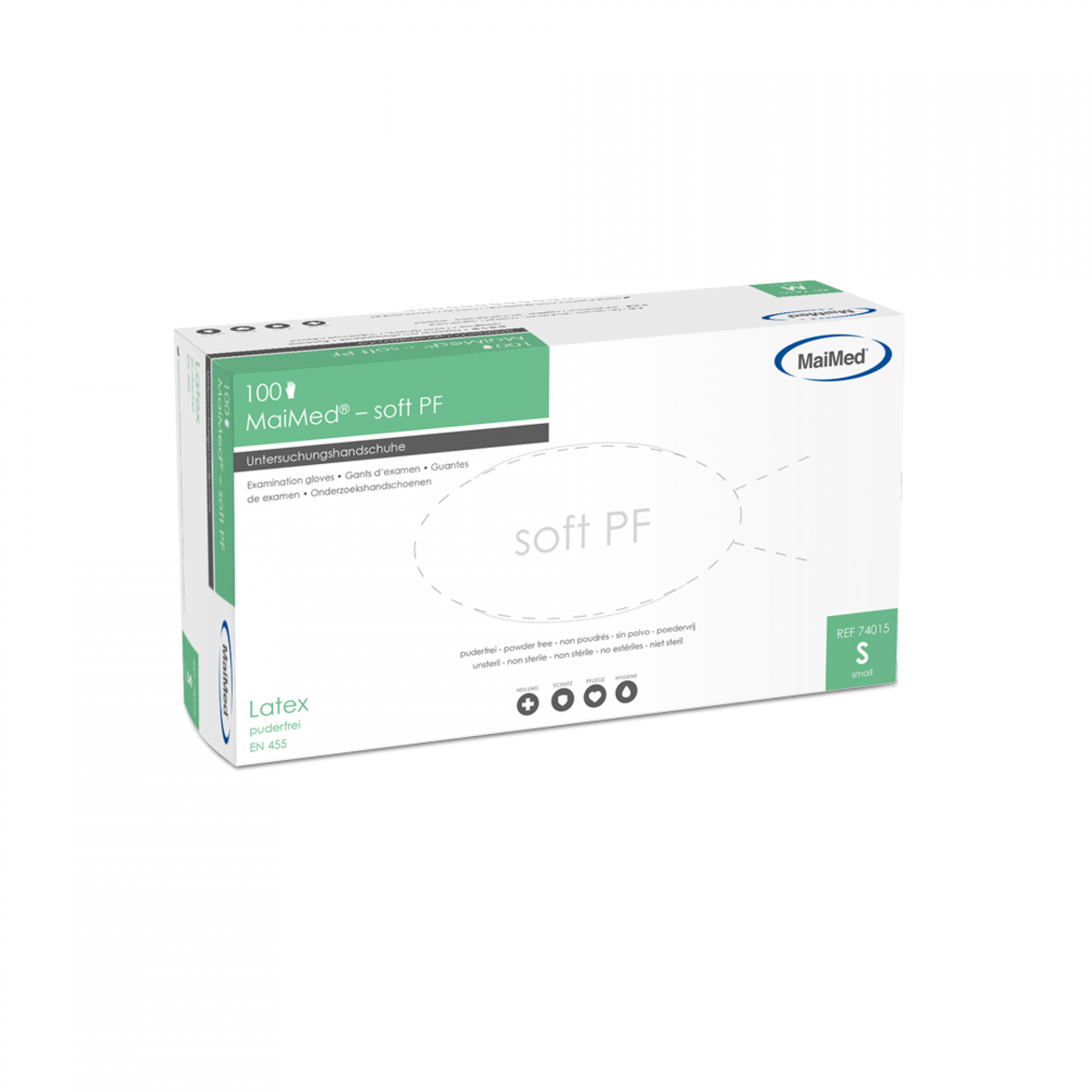 MaiMed soft PF Latex Handschuhe puderfrei
