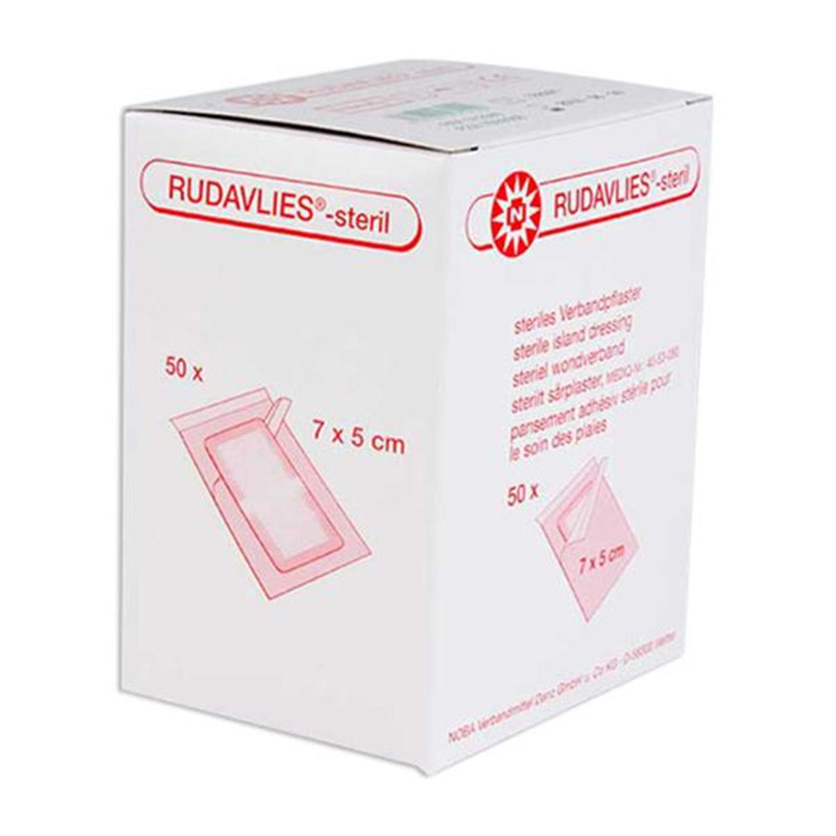 NOBA Rudavlies sterile Wundpflaster 50 Stück