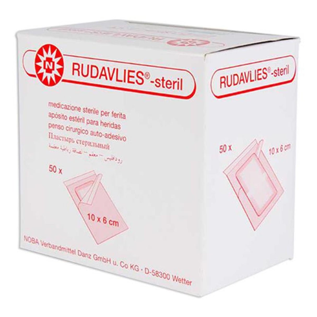 NOBA Rudavlies sterile Wundpflaster 50 Stück