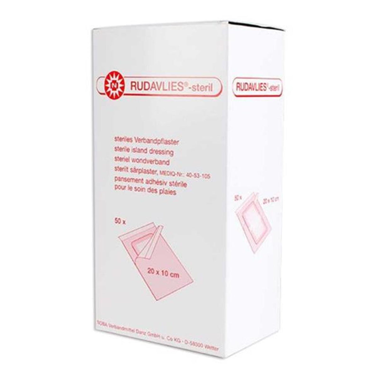 NOBA Rudavlies sterile Wundpflaster 50 Stück
