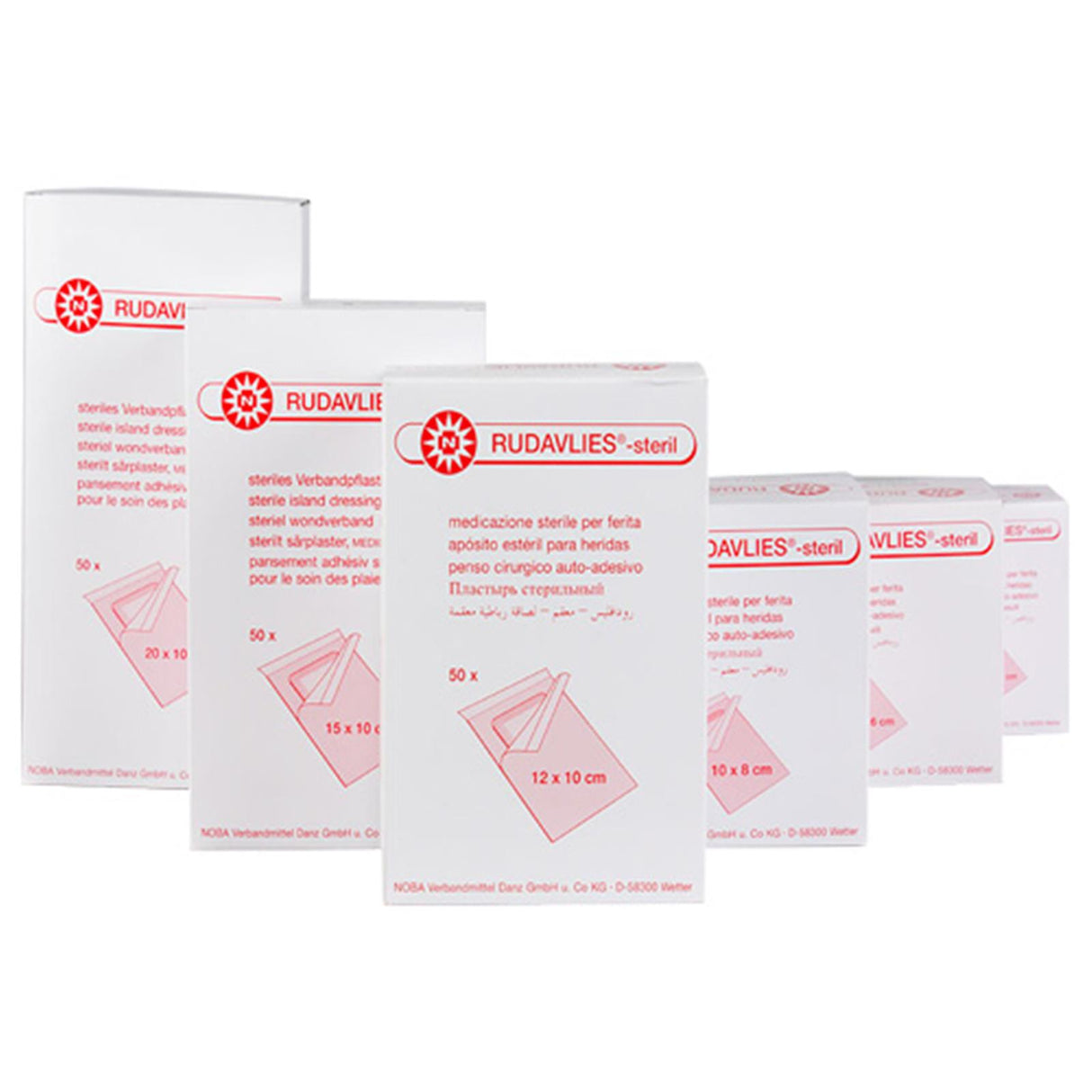 NOBA Rudavlies sterile Wundpflaster 50 Stück