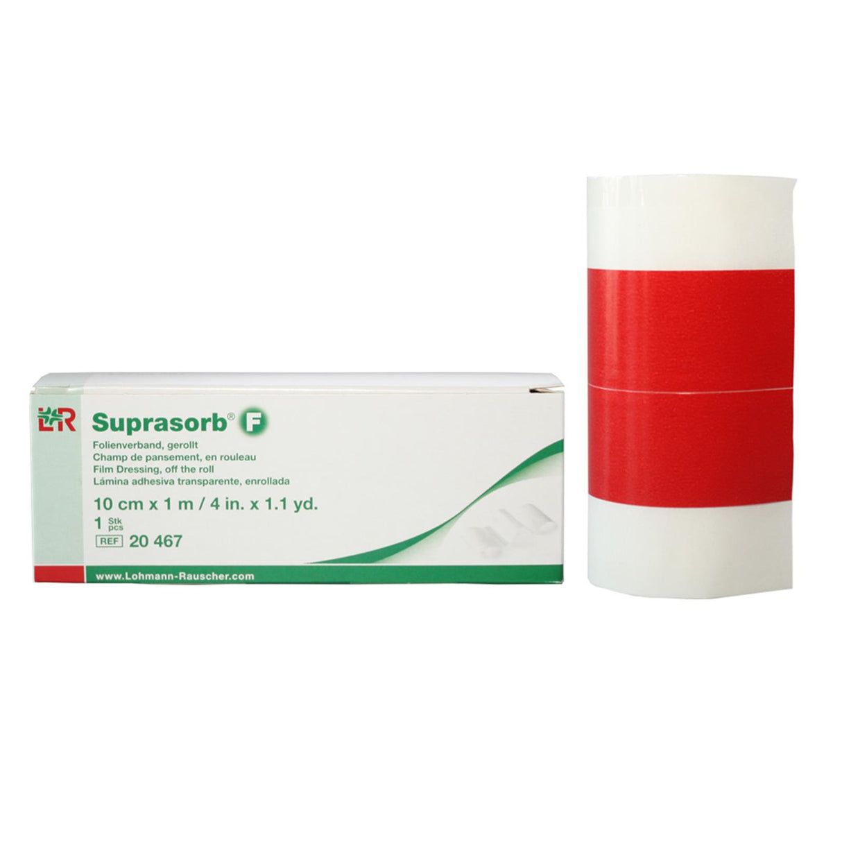 Suprasorb F Folienverband transparent aufgerollt
