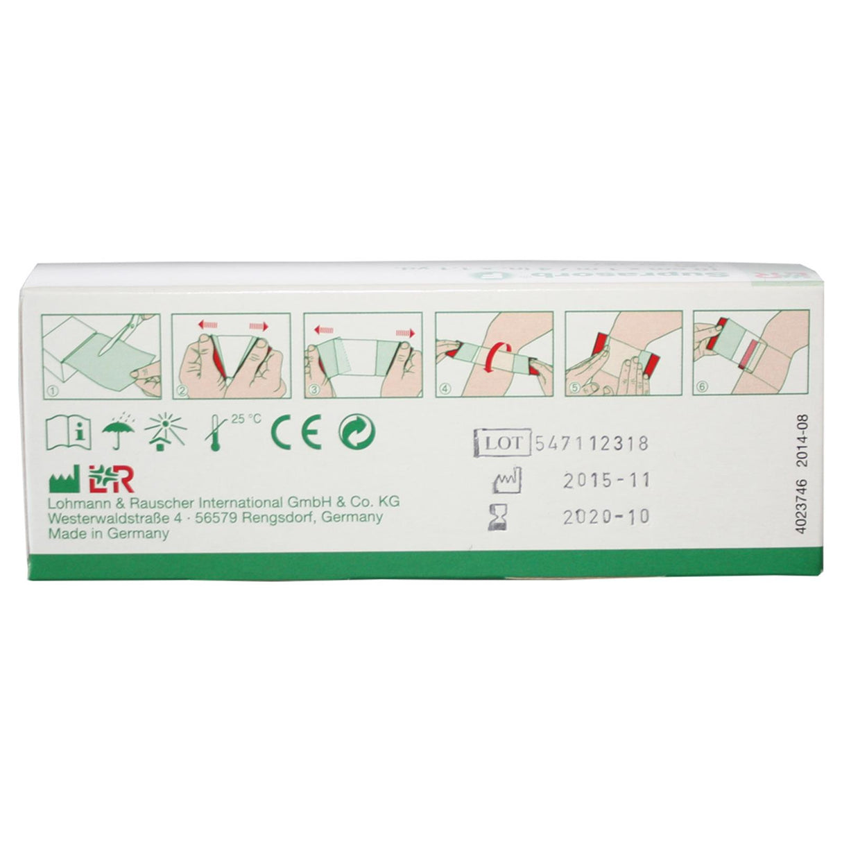 Suprasorb F Folienverband transparent aufgerollt