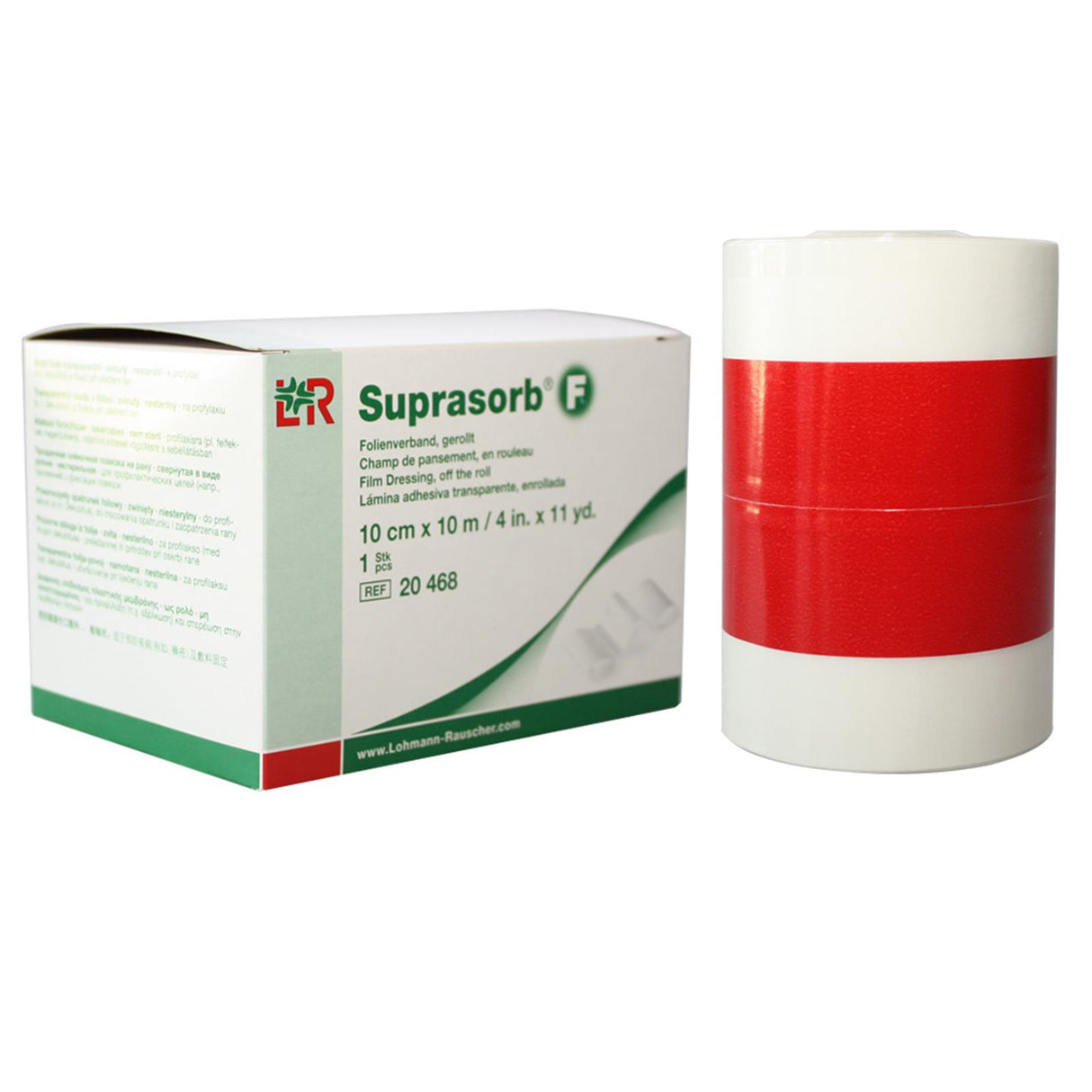 Suprasorb F Folienverband transparent aufgerollt