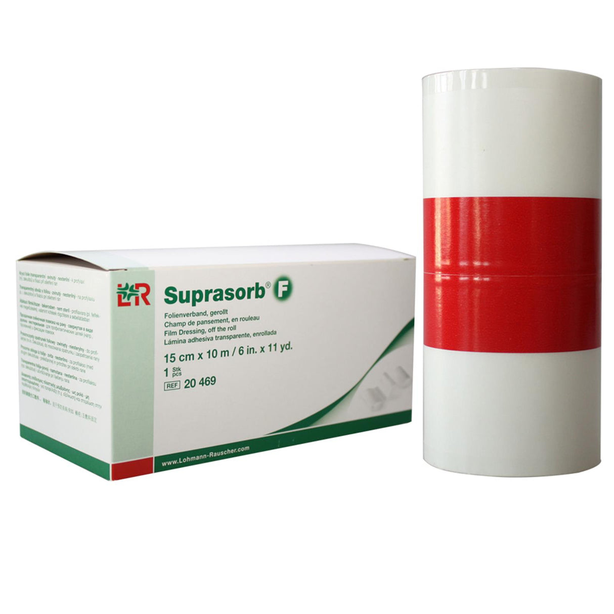 Suprasorb F Folienverband transparent aufgerollt