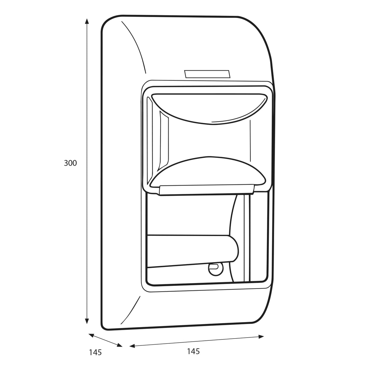 KATRIN Toilettenpapierspender für 2 Rollen