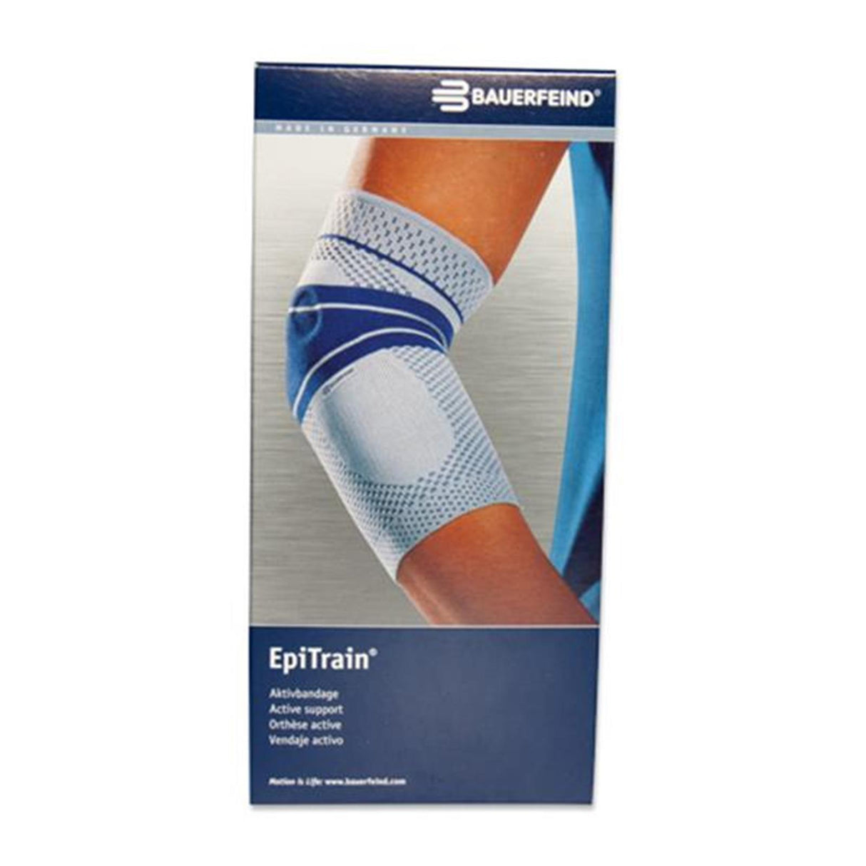 Bauerfeind Epitrain Ellenbogenbandage Aktivbandage Titan