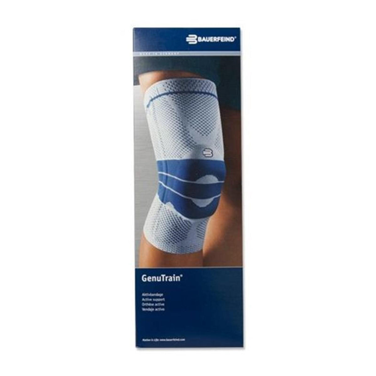 Bauerfeind Genutrain Kniebandage Aktivbandage Titan