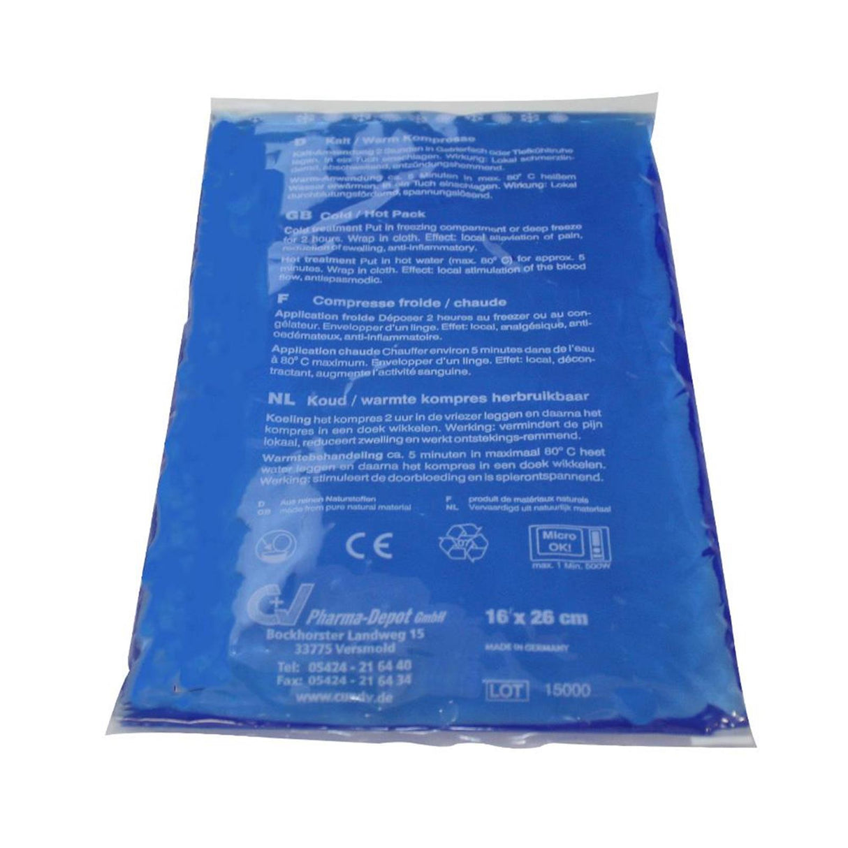 GECOM Kalt/Warmkompressen 16 x 26 cm