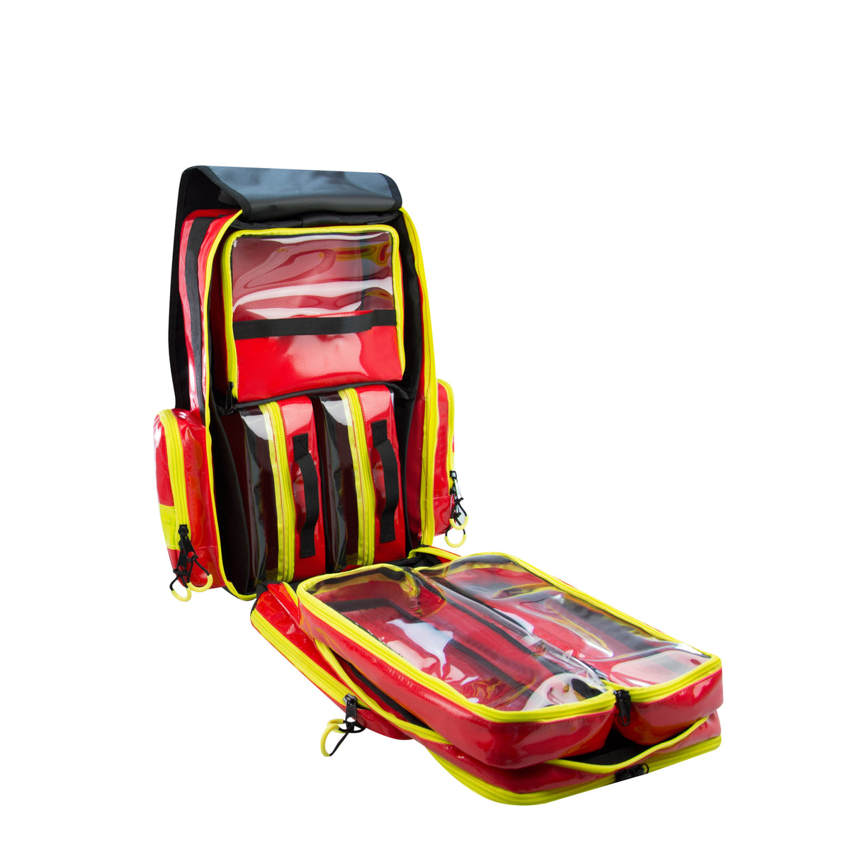 HUM AEROcase® Notfallrucksack L rot leer Sani First Responder Feuerwehr