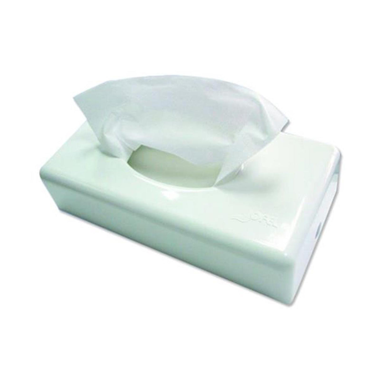 Metzger Kosmetiktuchspender / Tücherspender weiß