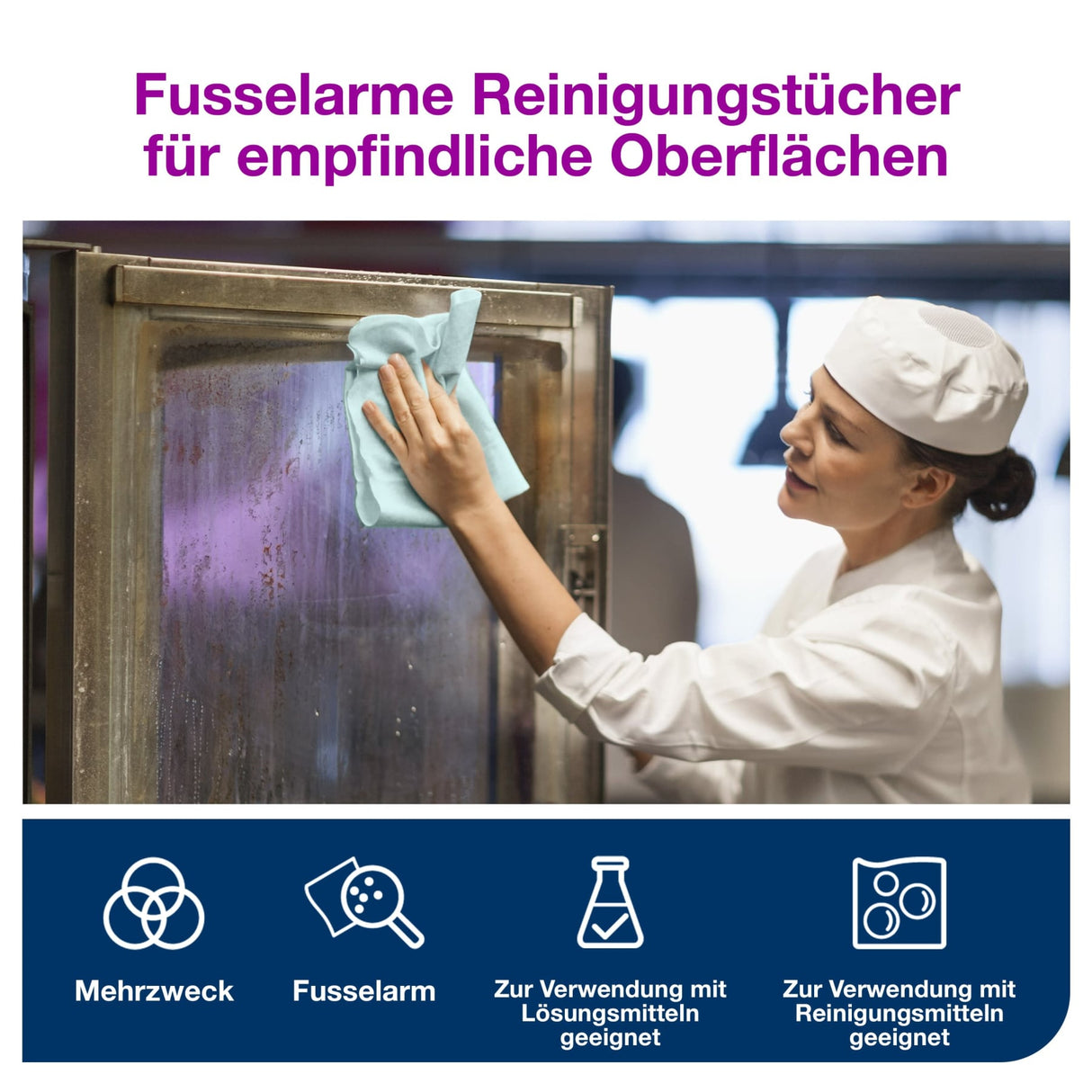 Tork Premium Reinigungstücher W8, fusselarm, perforiert – Ansicht 7