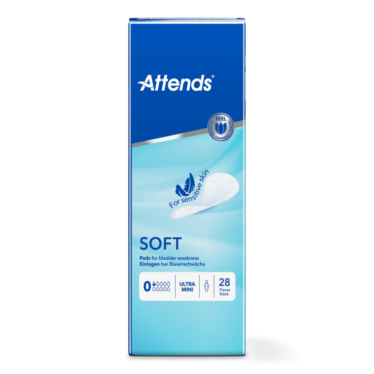 Attends SOFT Inkontinenzeinlagen – anatomisch geformt, seidenweiche Oberfläche, atmungsaktiv – Ansicht 2