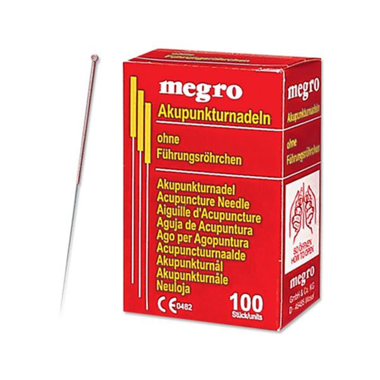 megro Akupunkturnadeln mit Kupfergriff 100 Stück
