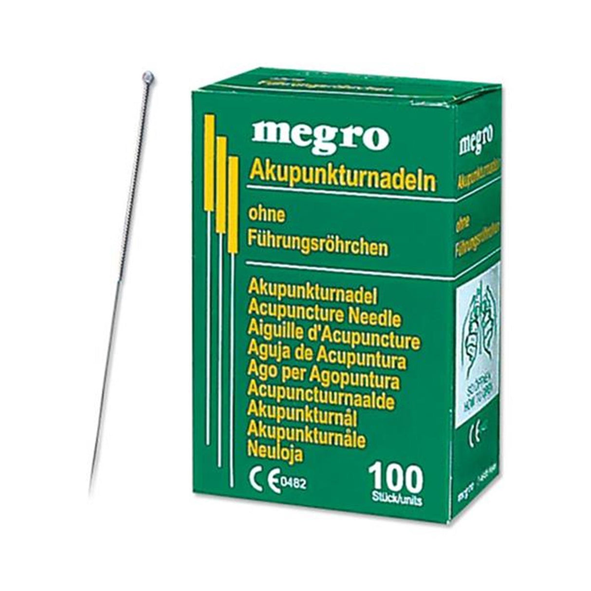 megro Akupunkturnadeln mit Silbergriff 100 Stück