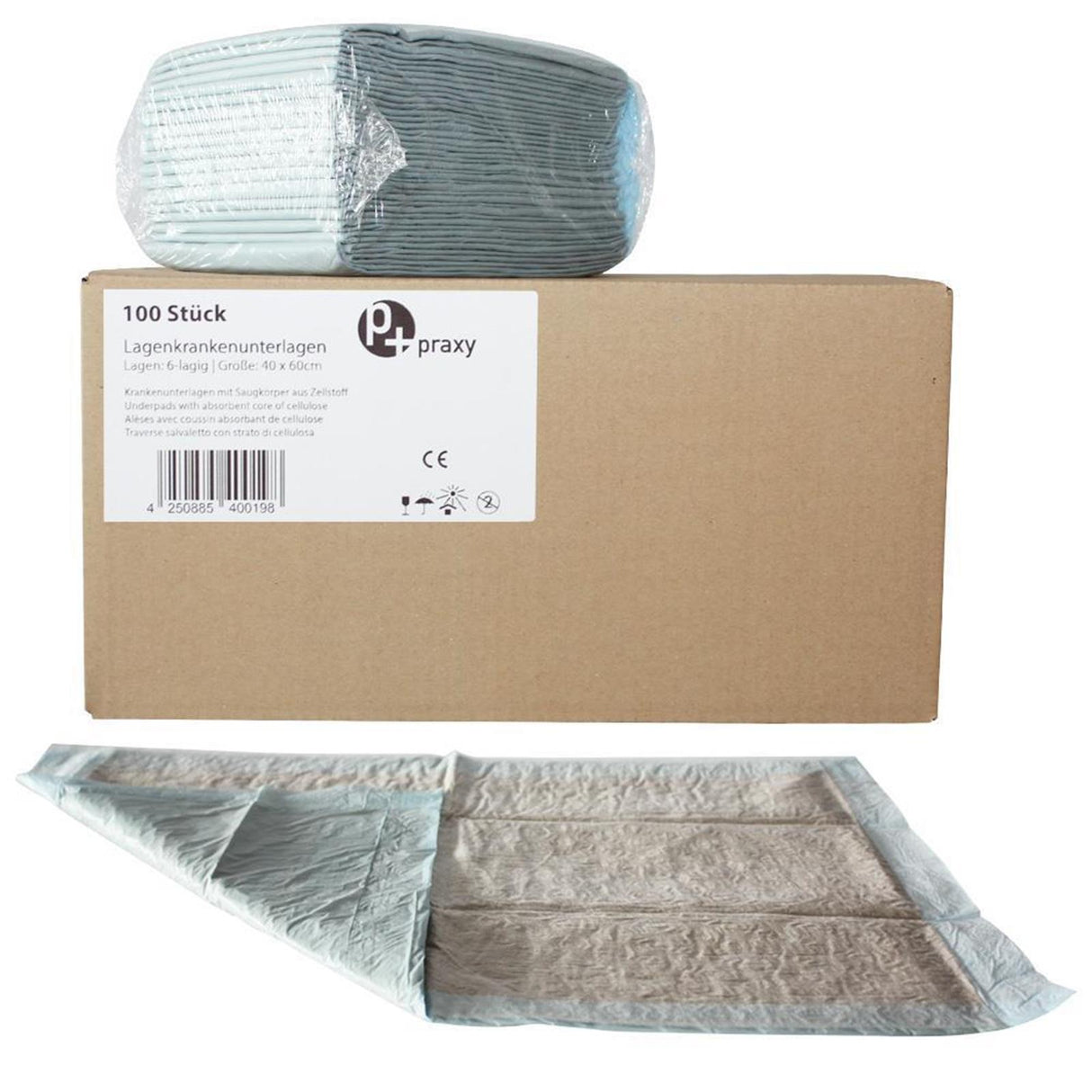 praxy Krankenunterlagen 40 x 60 cm 100 Stück
