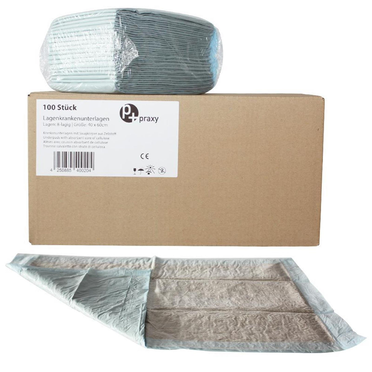 praxy Krankenunterlagen 40 x 60 cm 100 Stück