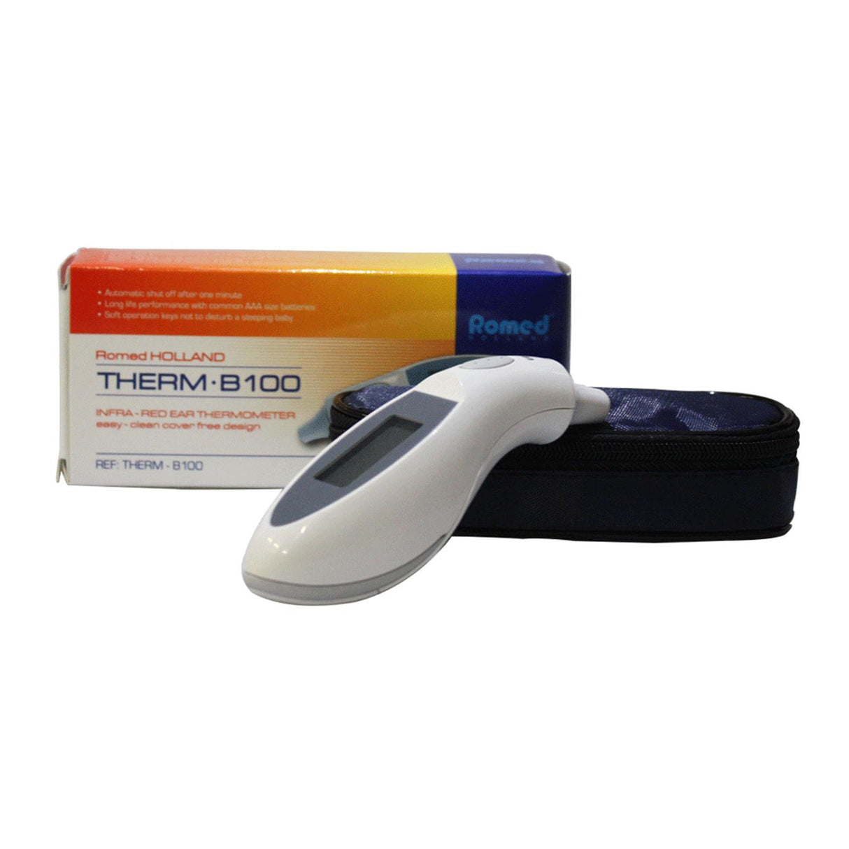 Romed Infrarot Ohr Fieberthermometer digital inkl. Tasche und Batterie