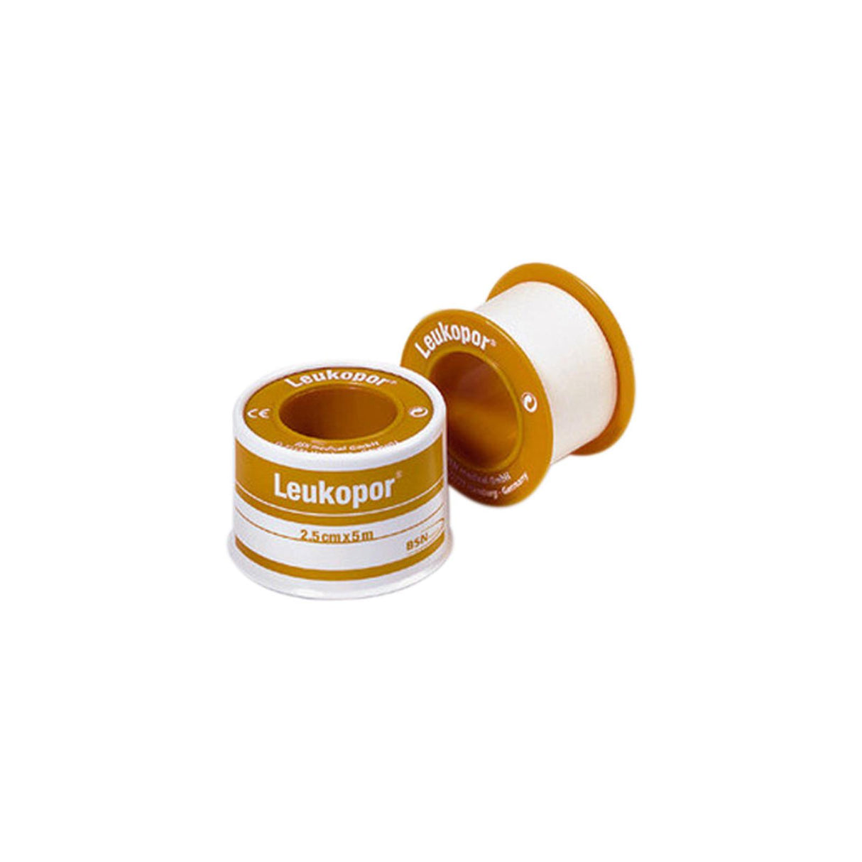 BSN Leukopor Fixierpflaster im Schutzring 1 Rolle