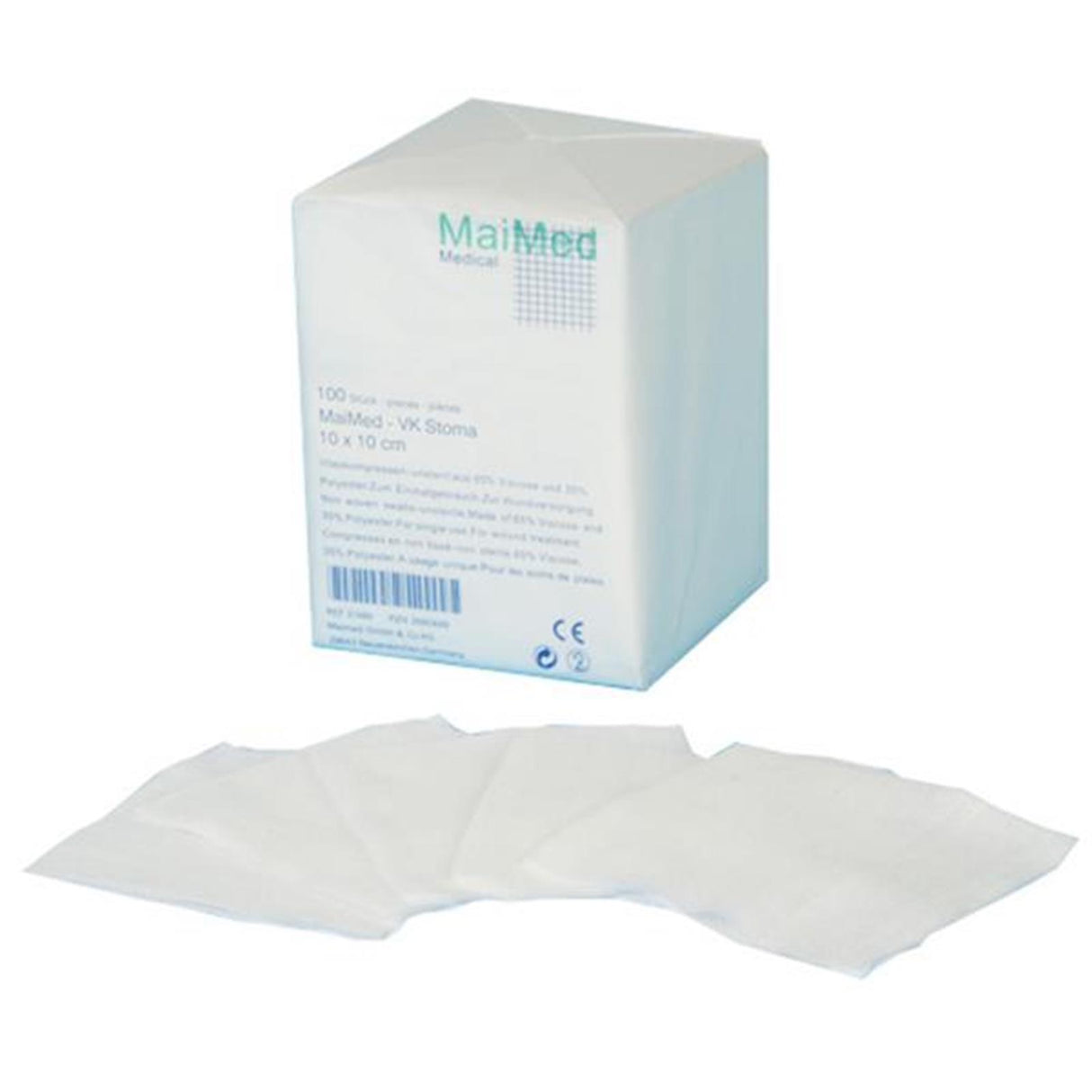 MaiMed Stoma Vliesstoffkompressen 4-lagig