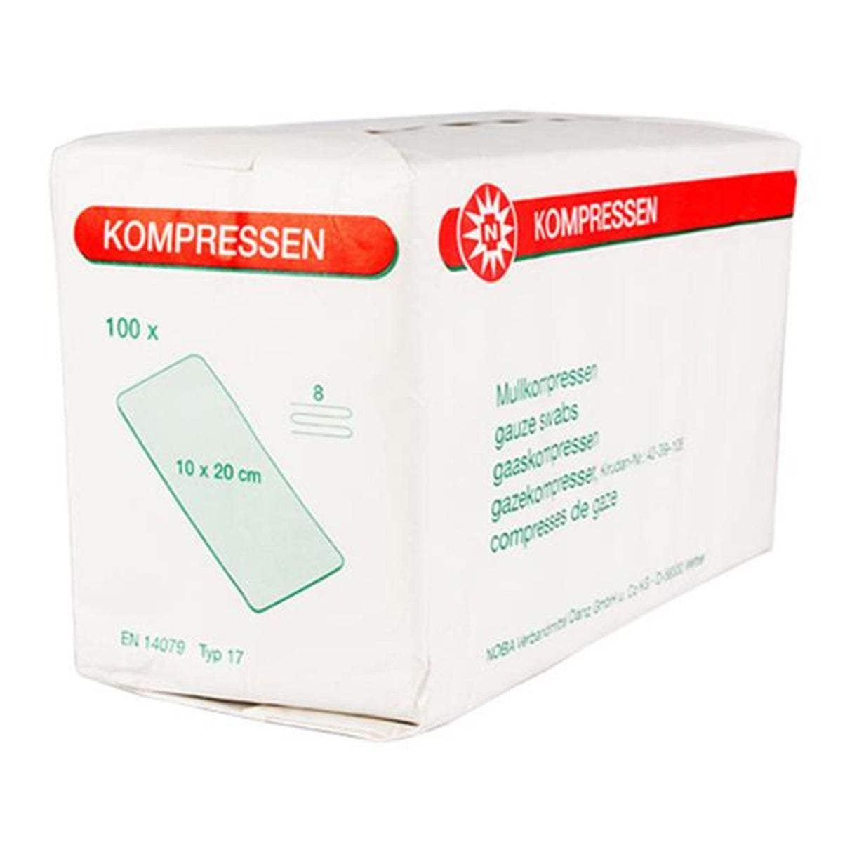 NOBA Mullkompressen unsteril 8- lagig 100 Stück