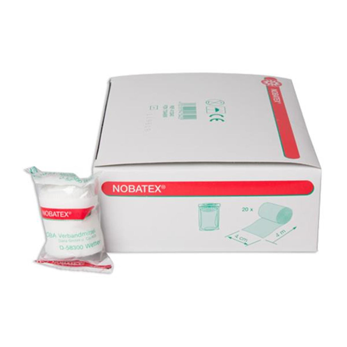 NOBA Nobatex elastische Mullbinden in Folie 20 Stück