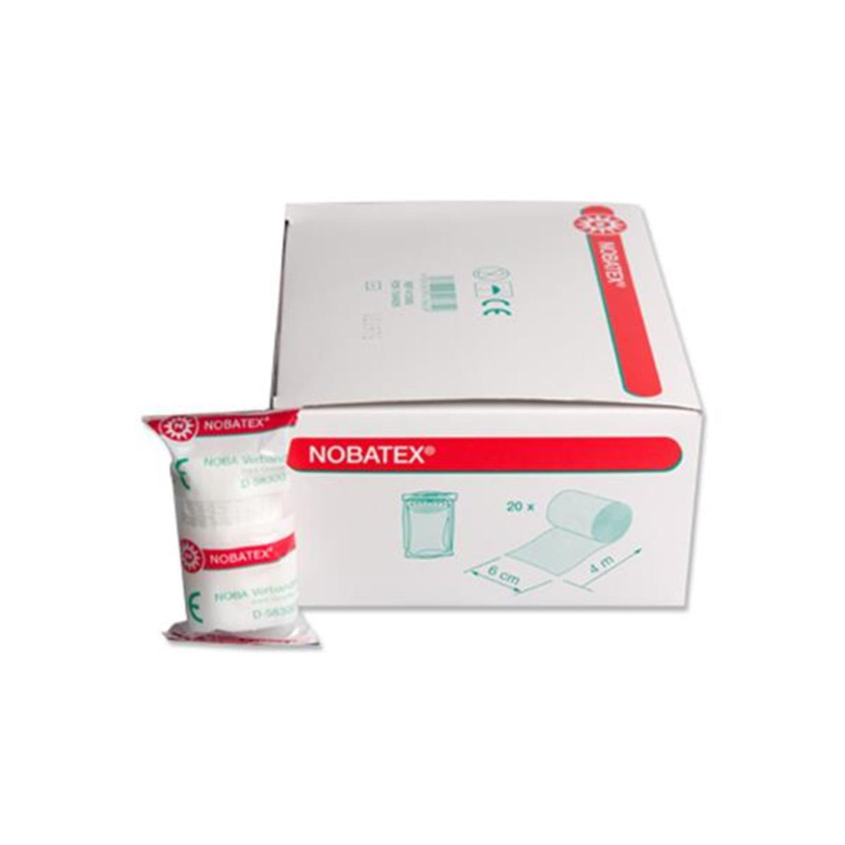 NOBA Nobatex elastische Mullbinden in Folie 20 Stück