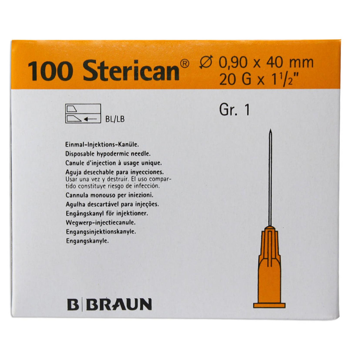 B. Braun Sterican Einmalkanülen 100 Stück