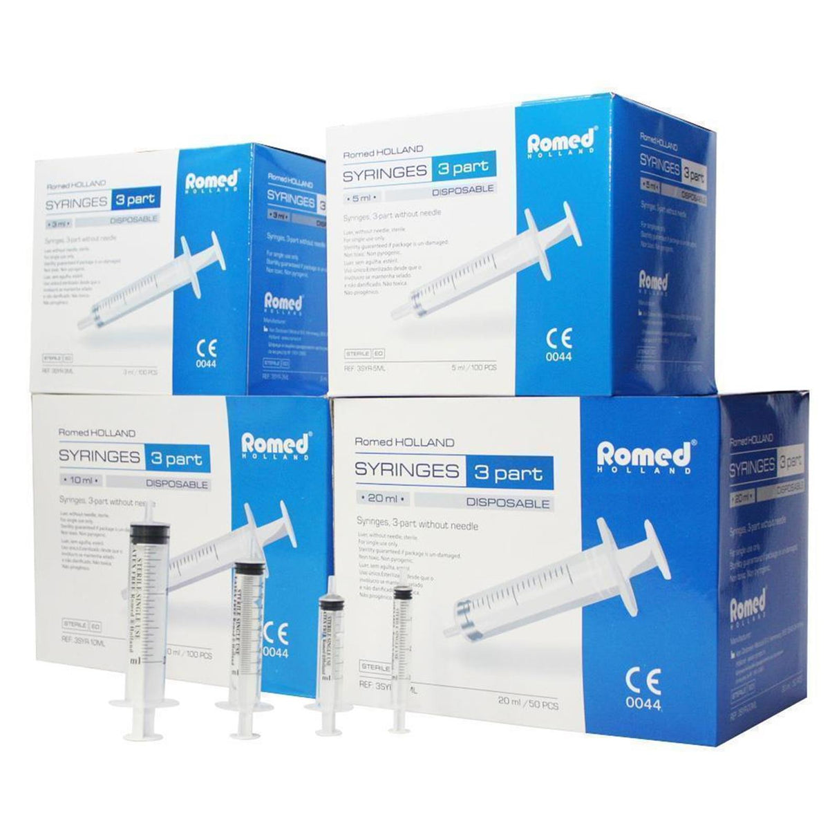 Romed Einmalspritzen steril 3-teilig 100 Stück