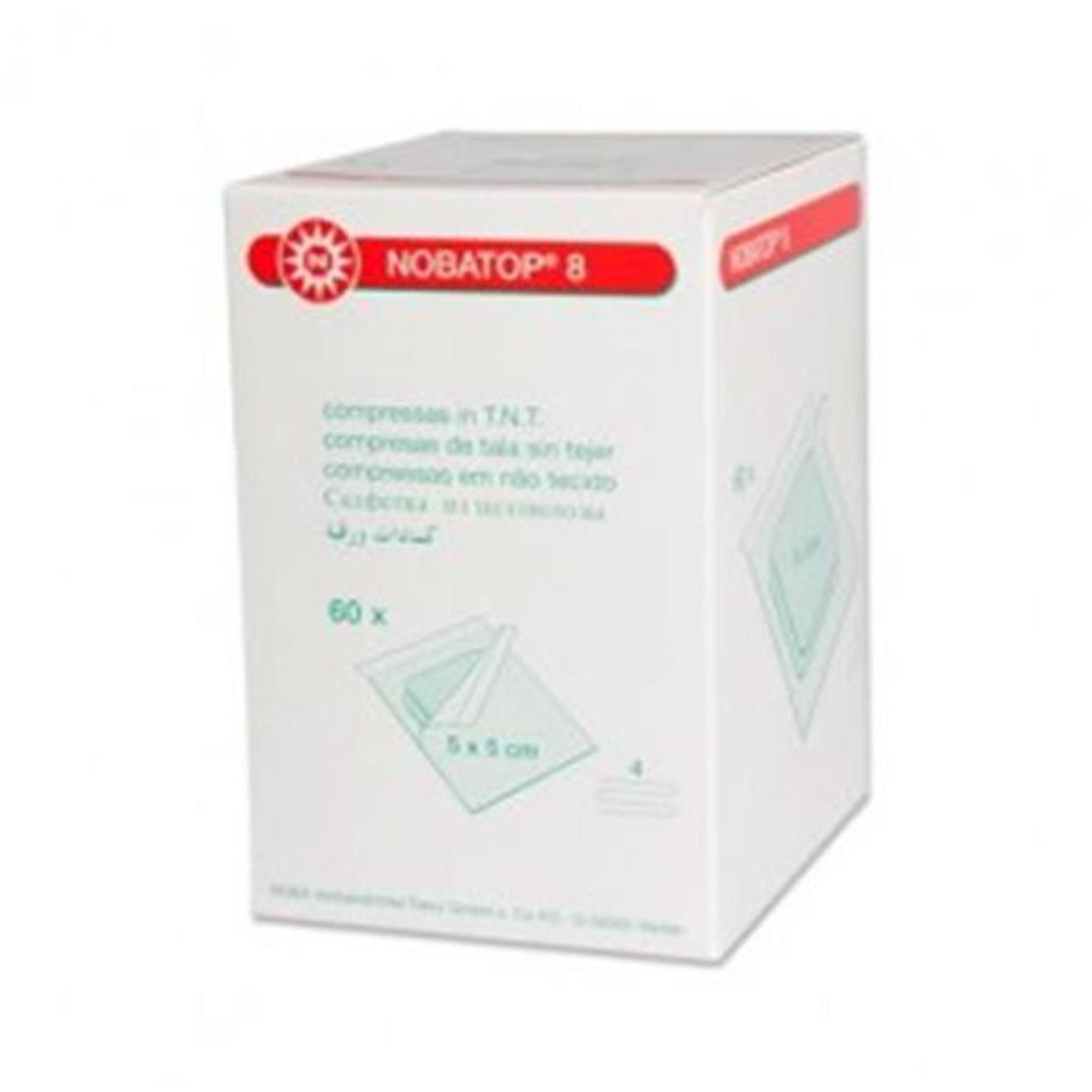 NOBA Nobatop 8 sterile Vliesstoffkompressen 4 - fach 50 x 2 Stück