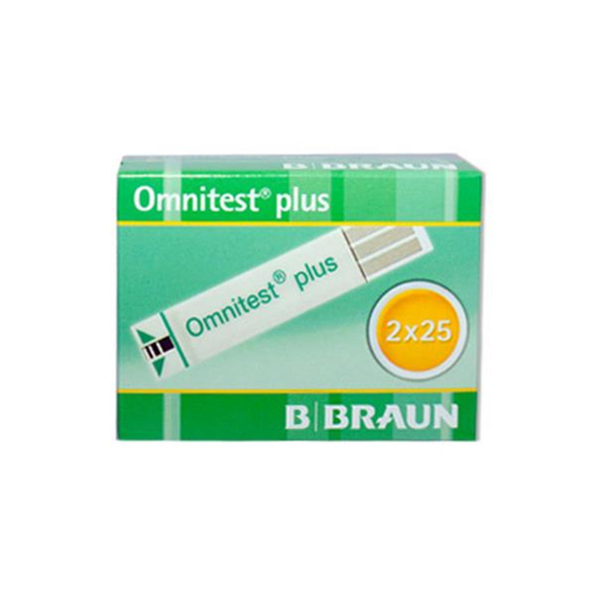#B. Braun Omnitest plus Blutzucker Teststreifen 2 x 25 Stück
