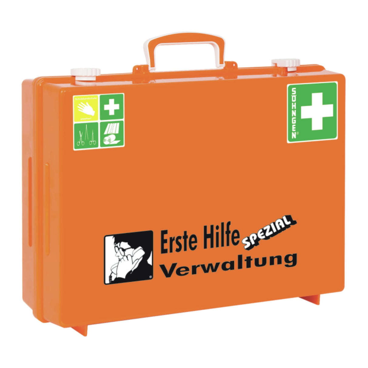 Söhngen Erste-Hilfe-Koffer Spezial Verwaltung, DIN 13157, erweiterte Füllung für Büros – Ansicht 2