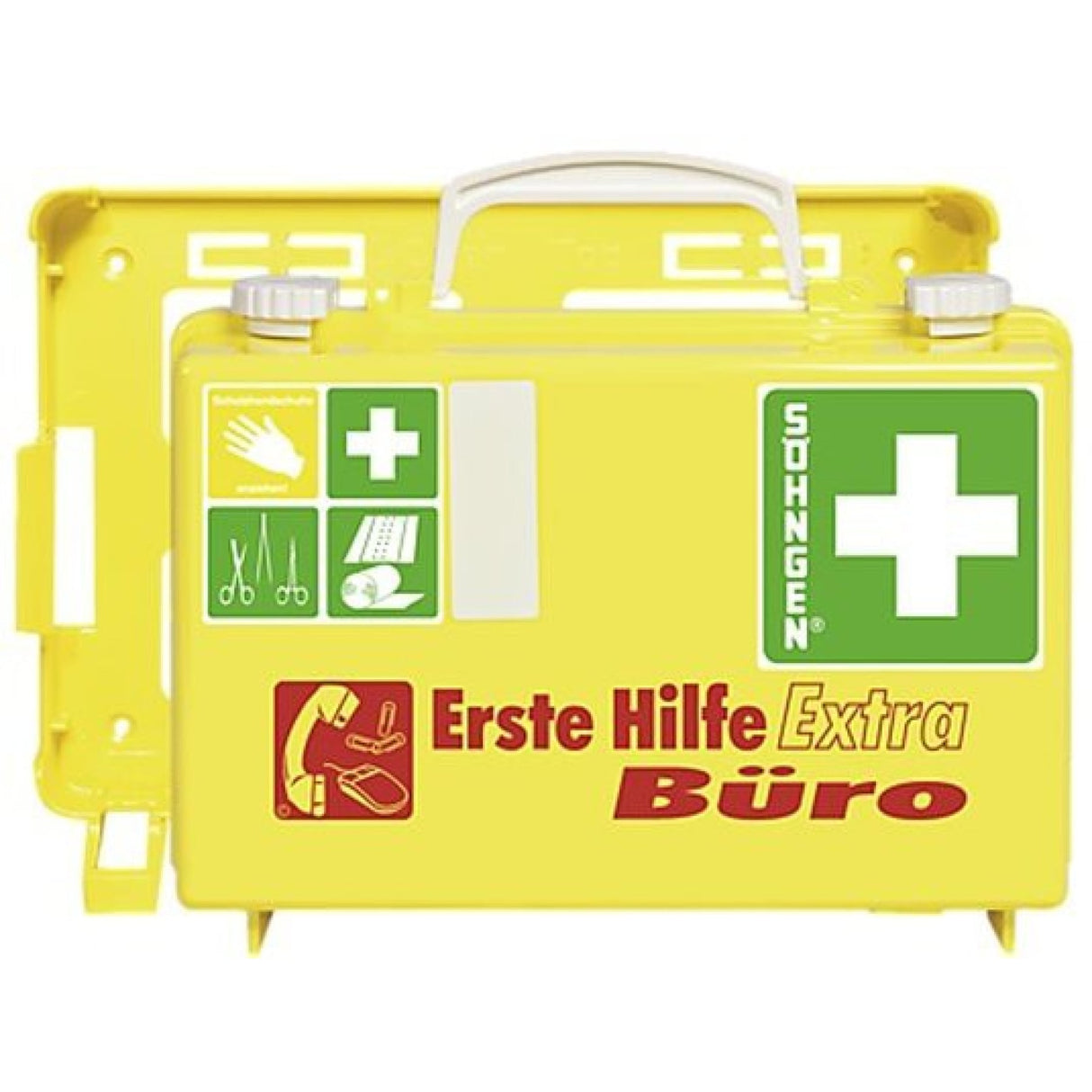 Söhngen Erste-Hilfe-Koffer QUICK-CD extra Büro, DIN 13157, mit Reflektionsstreifen