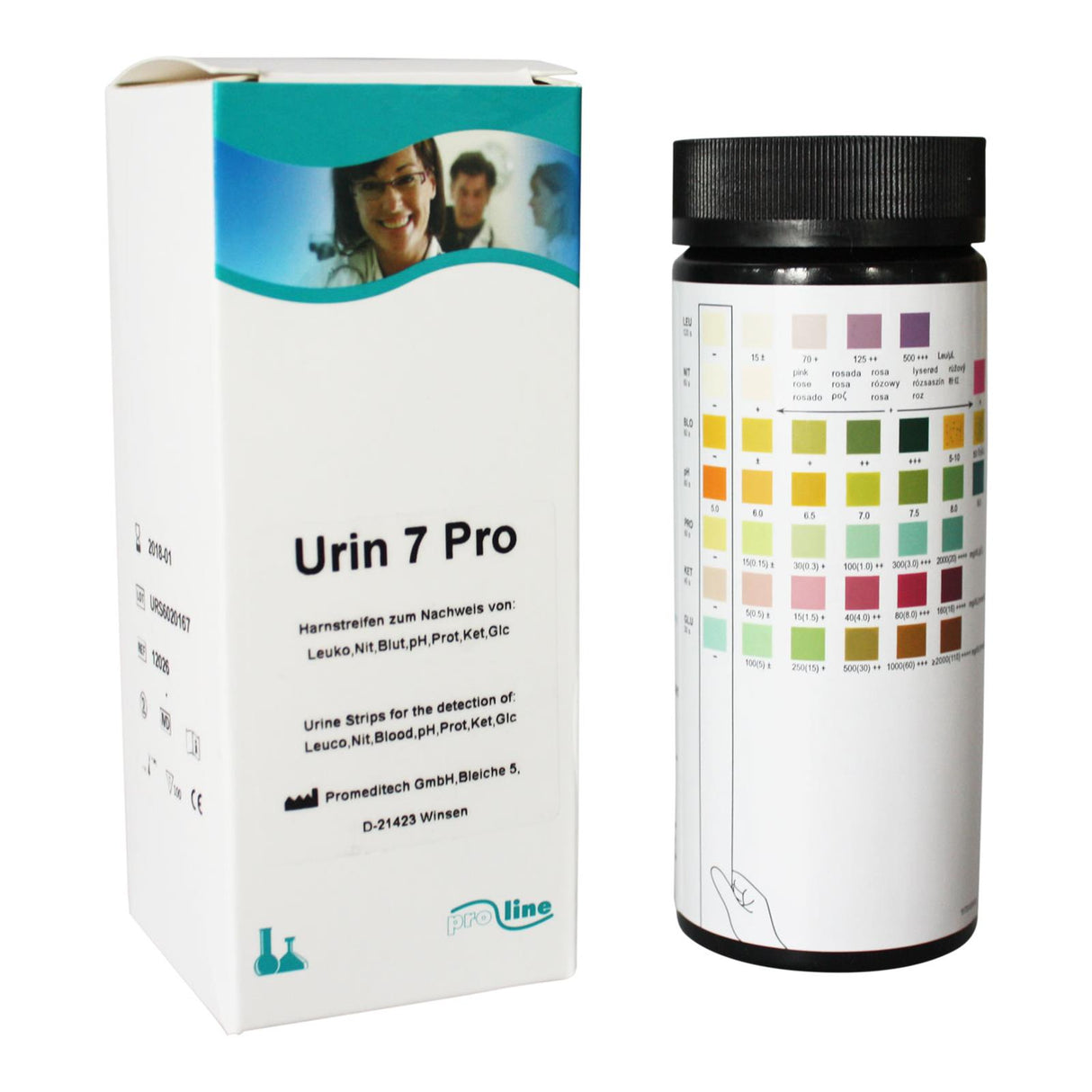Centramed Harntest Urin Pro 7 Urinteststreifen 100 Stück