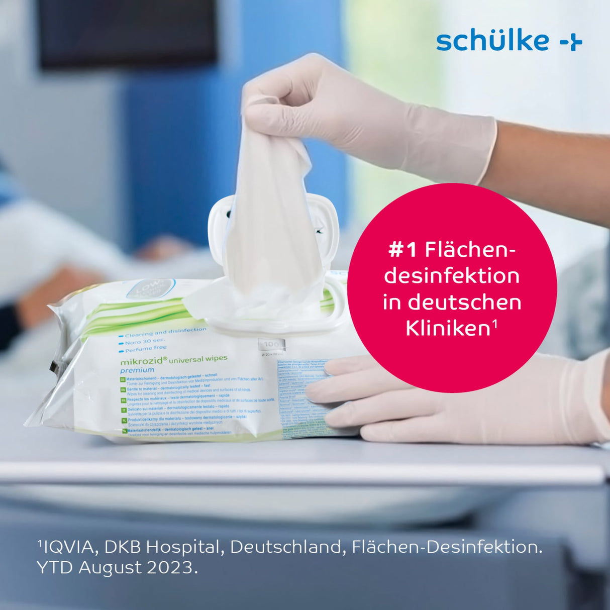 Schülke mikrozid universal wipes premium Desinfektionstücher – für Medizinprodukte und Geräte – Ansicht 11