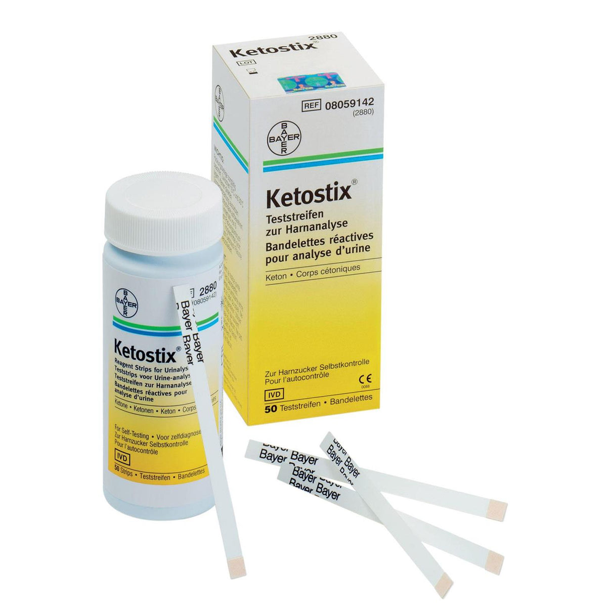 Bayer Ketostix Teststreifen zur Harnanalyse 50 Stück