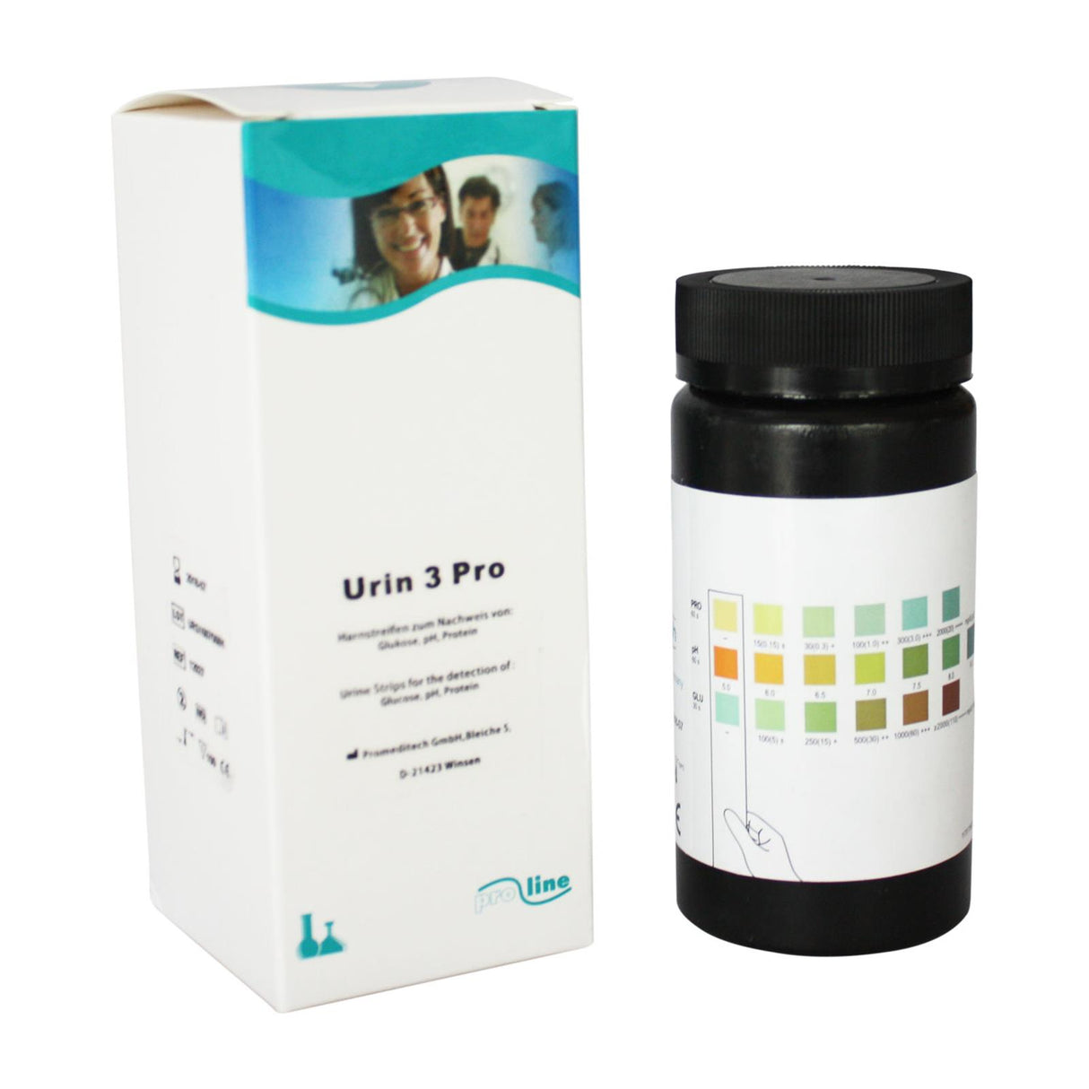 Centramed Harntest Urin Pro 3 Urinteststreifen 100 Stück