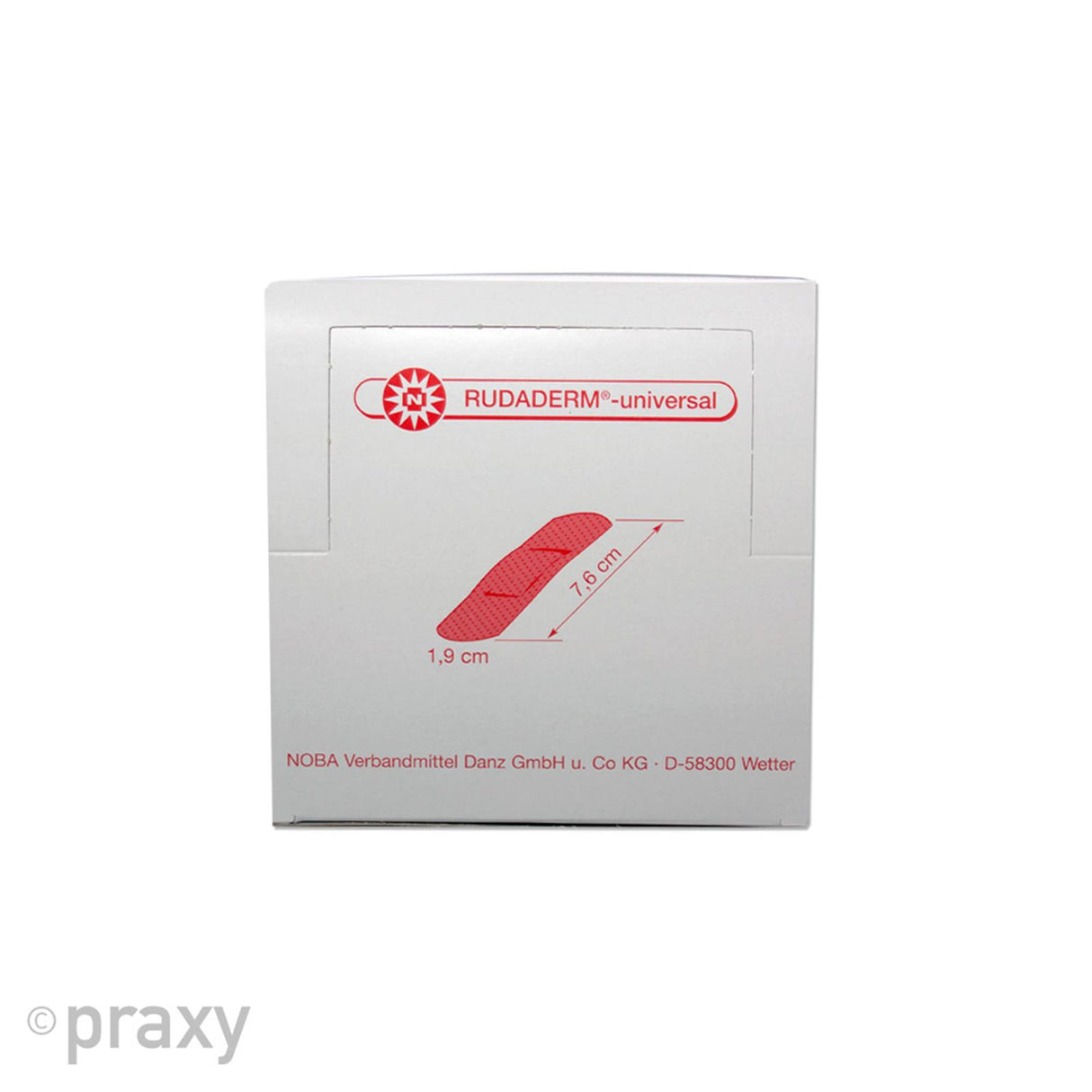 NOBA Rudaderm universal Pflasterstrips 500 Stück 1,9 cm x 7,6 cm