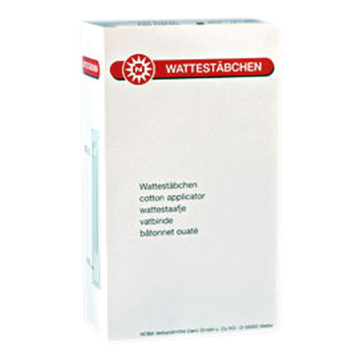 NOBA Wattestäbchen Holz 15 cm Wattekopf 4-5 mm steril 100 x 2 Stück