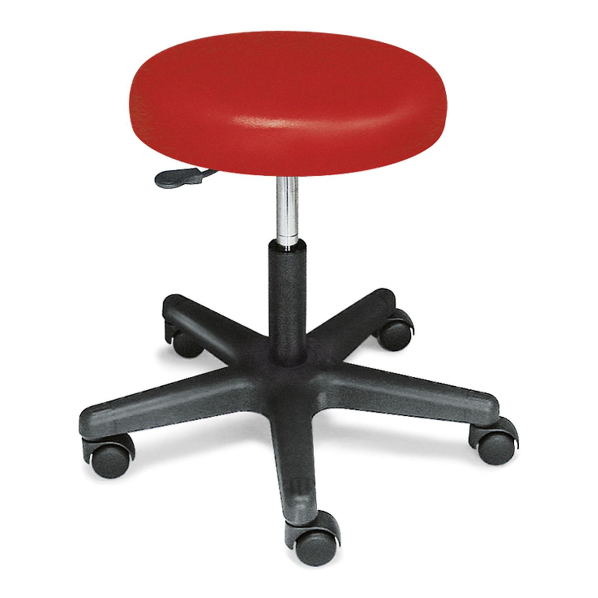 megro Rollhocker Praxishocker mit schwarzem Kunststofffußkreuz 70 mm