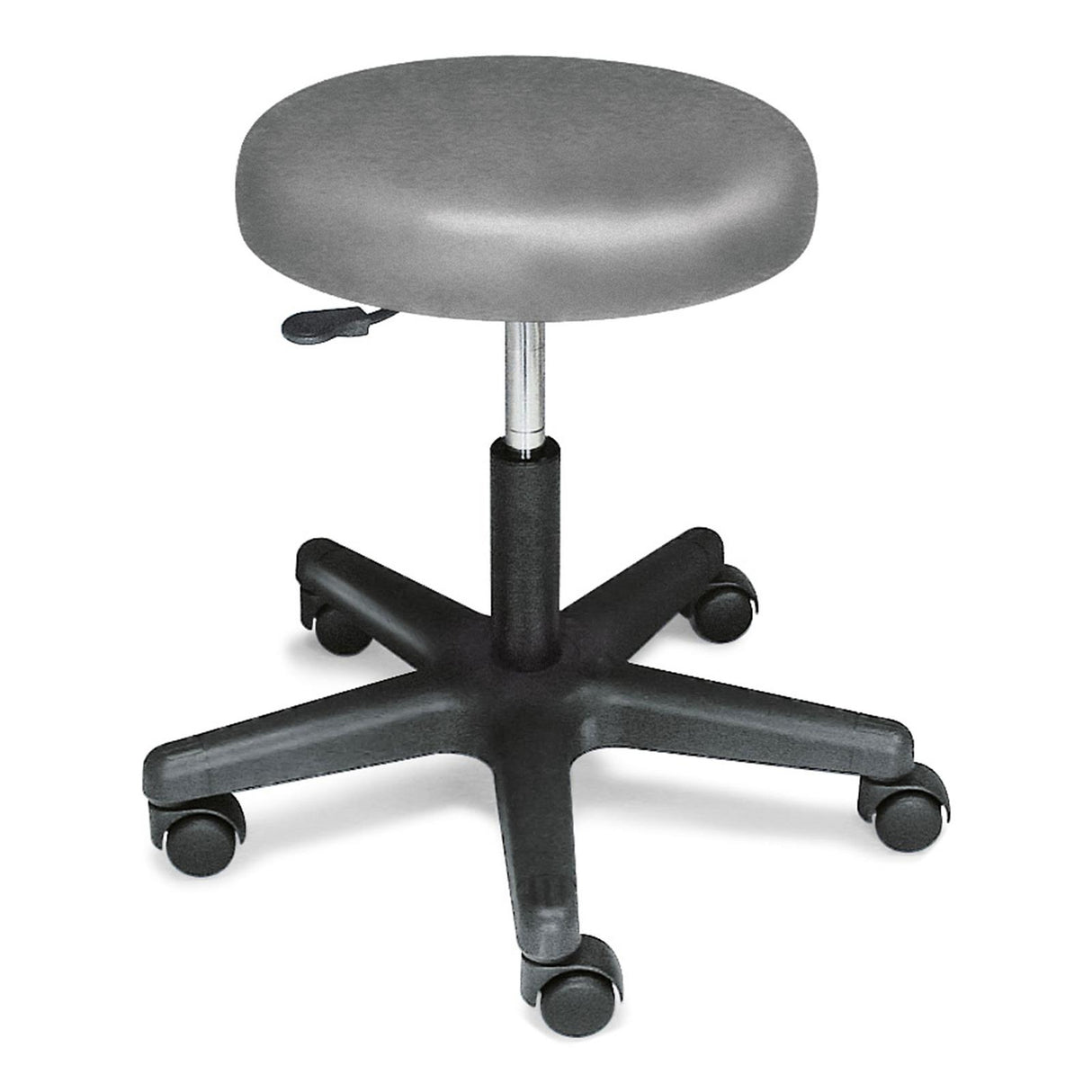 megro Rollhocker Praxishocker mit schwarzem Kunststofffußkreuz 70 mm
