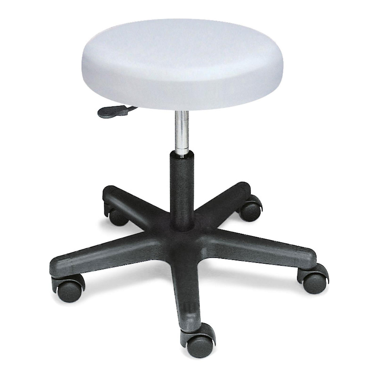megro Rollhocker Praxishocker mit schwarzem Kunststofffußkreuz 70 mm