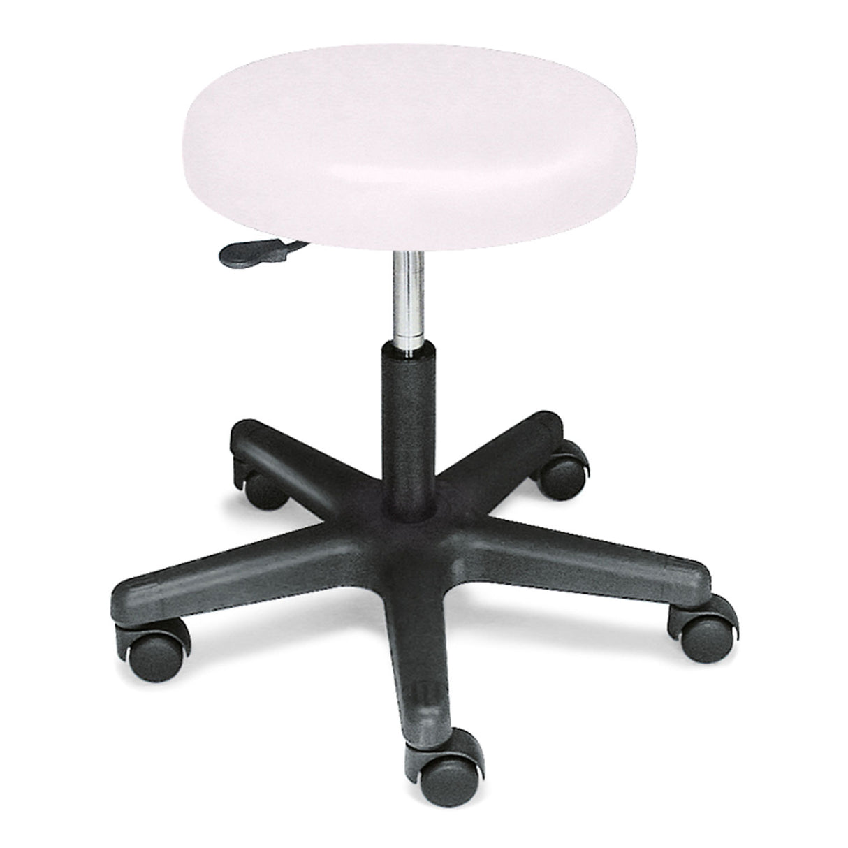 megro Rollhocker Praxishocker mit schwarzem Kunststofffußkreuz 70 mm