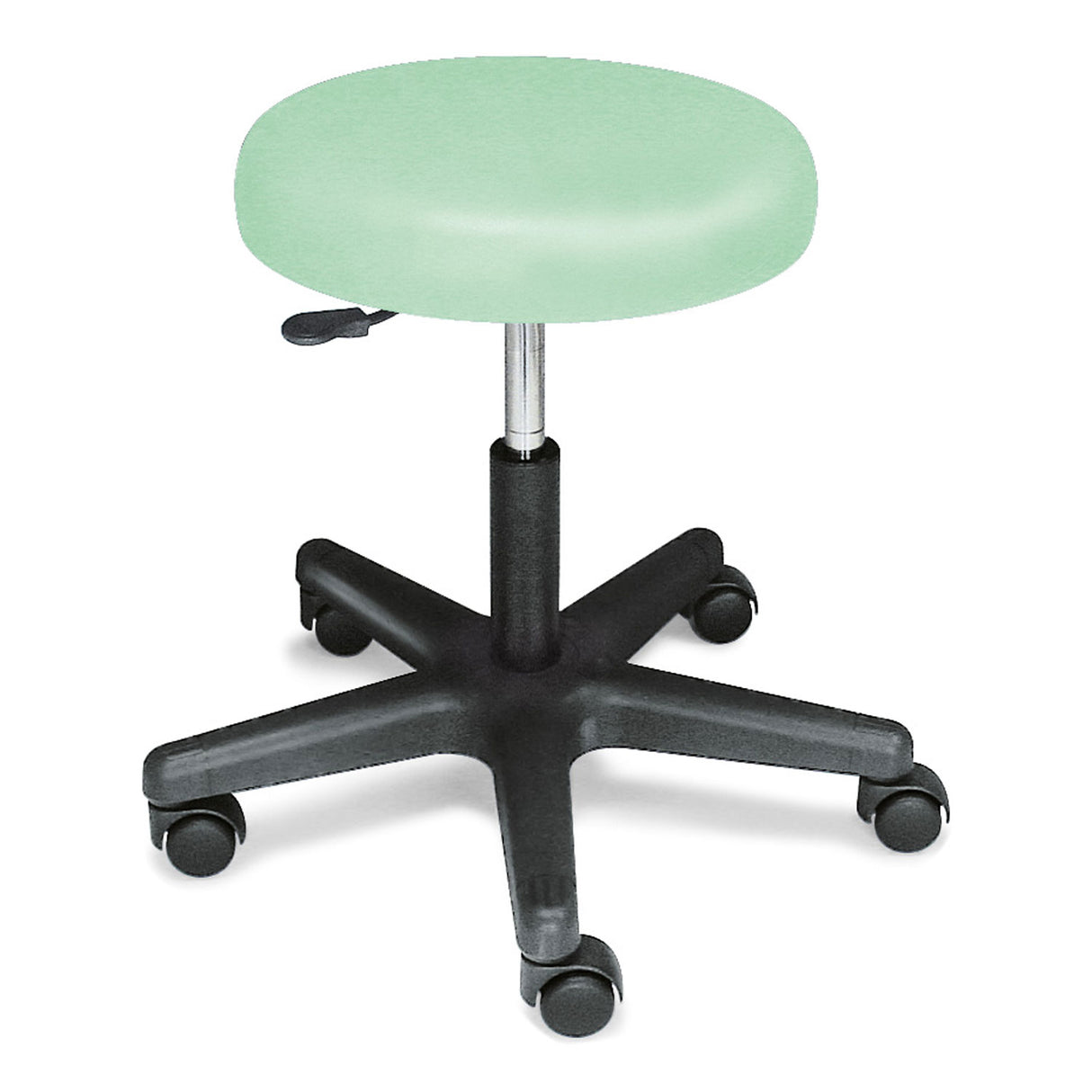 megro Rollhocker Praxishocker mit schwarzem Kunststofffußkreuz 70 mm