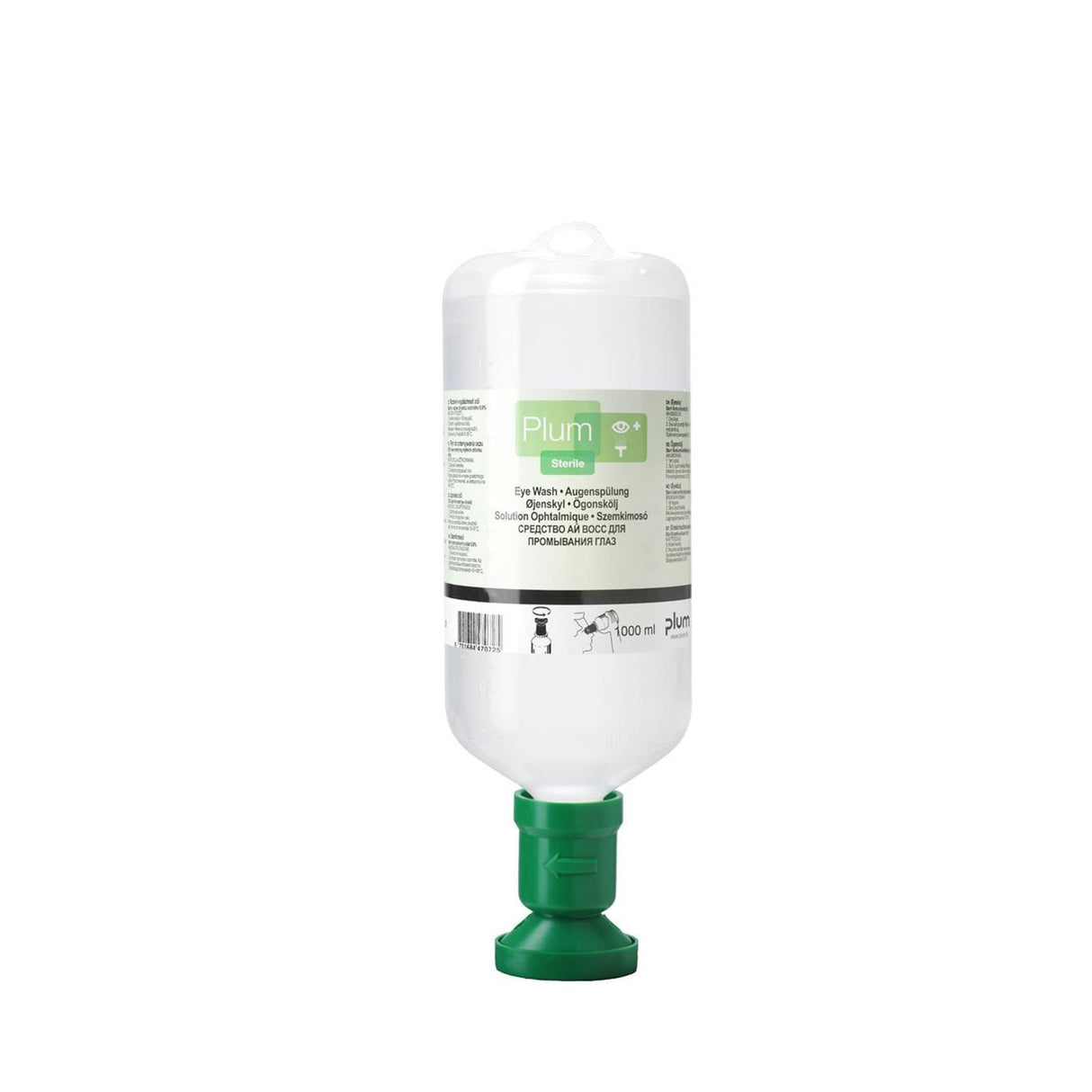 Plum Augenspüllösung PH neutral mit Anwendungsaufsatz 500 ml