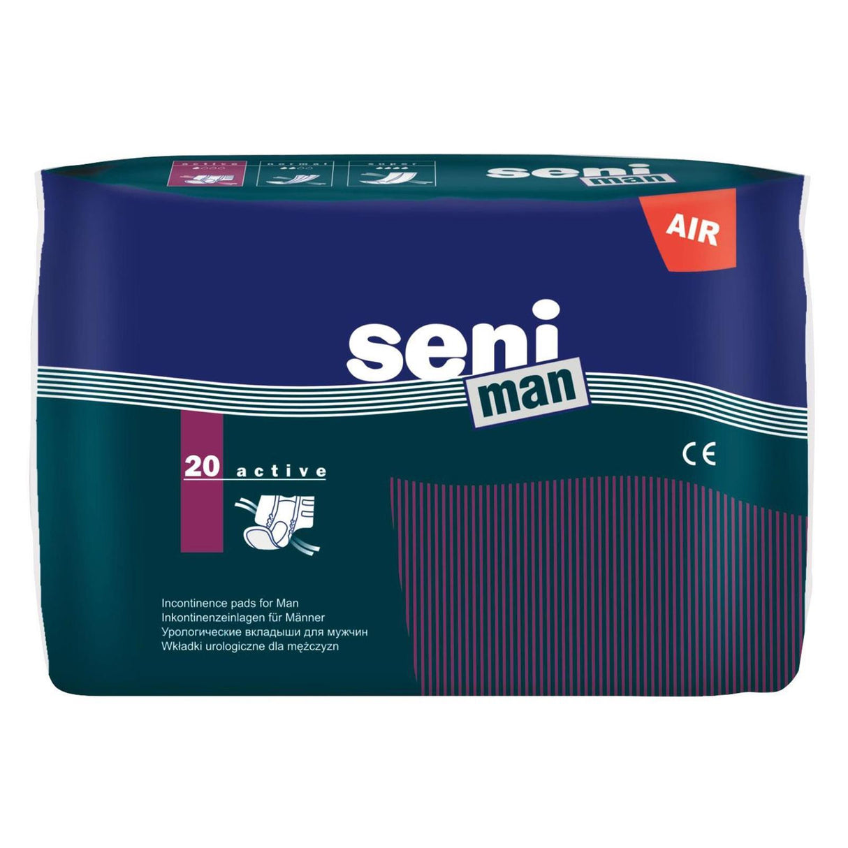 TZMO Seni Man active Inkontinenzeinlage Vorlage 20 Stück