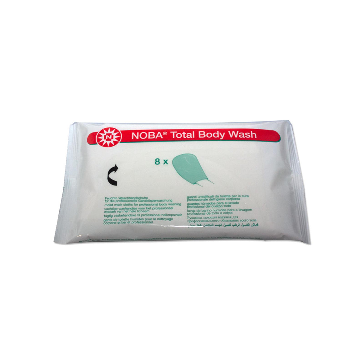 NOBA Waschhandschuhe weiß rechteckig 50 Stück