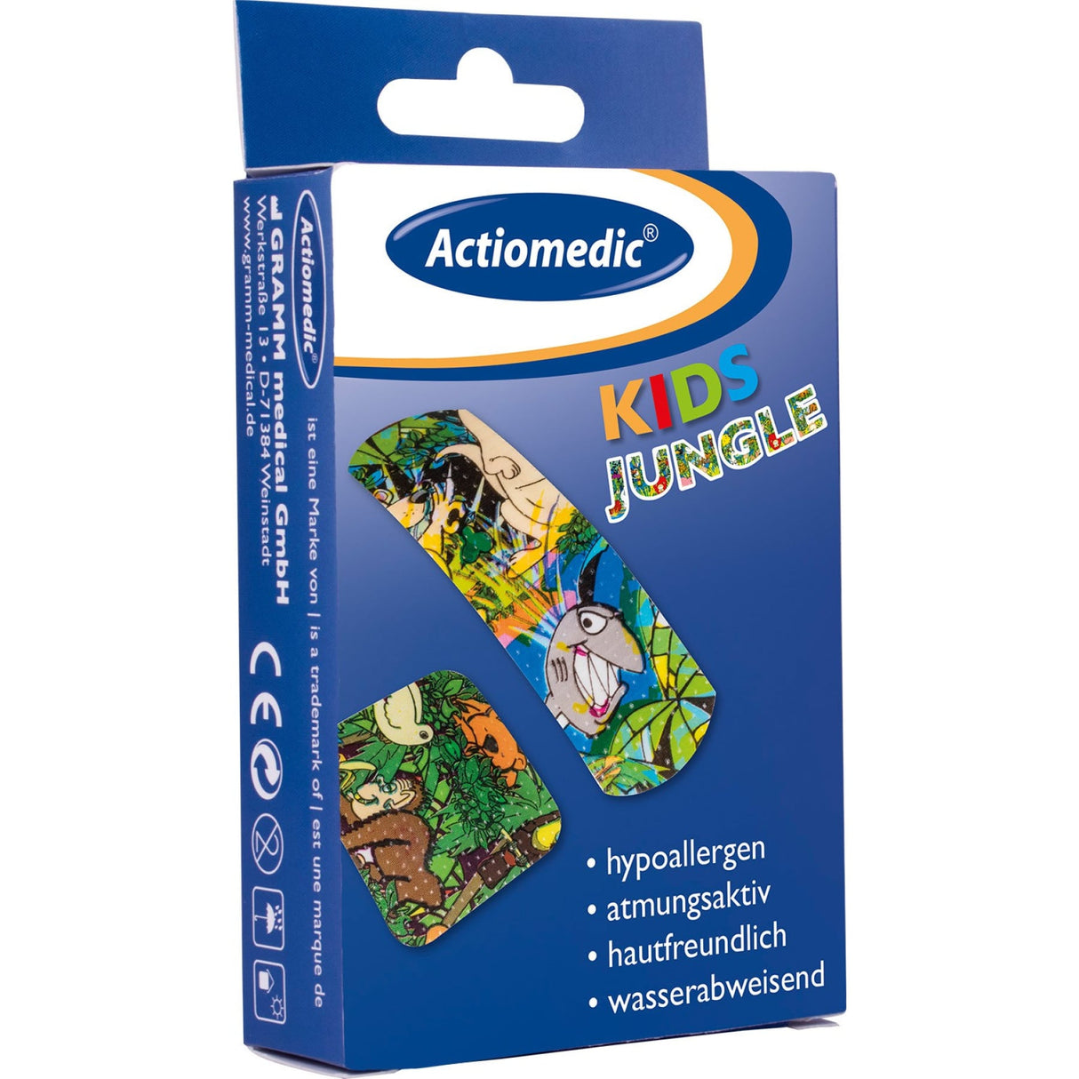 Actiomedic AQUATIC Kinderpflaster – wasserabweisend, bunt bedruckt und hypoallergen