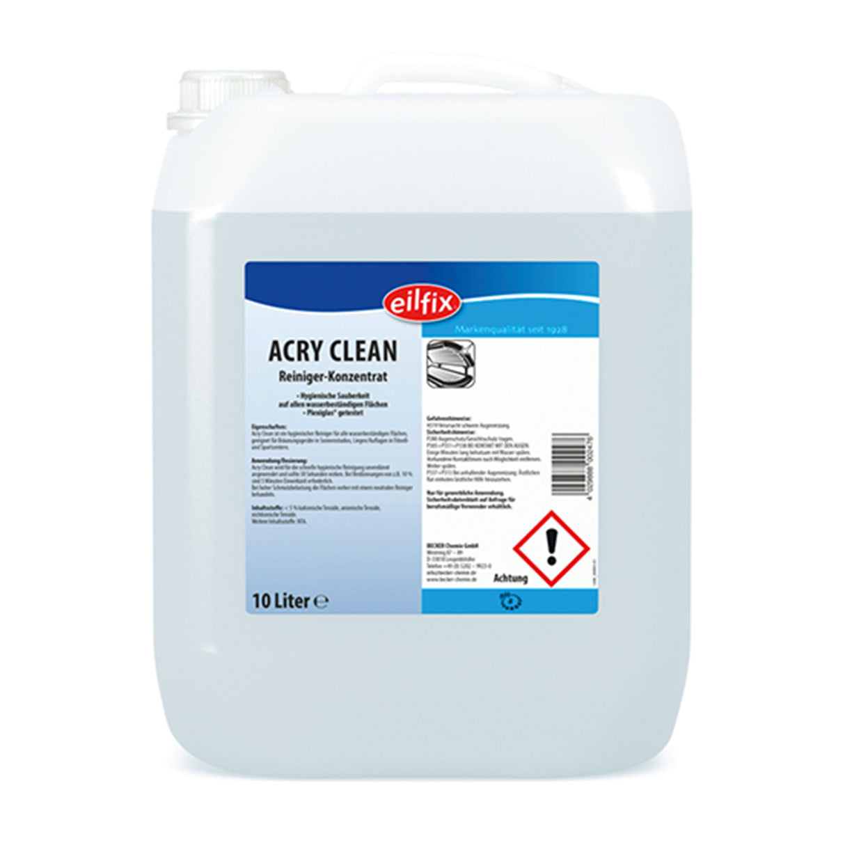 Becker Eilfix® Acry Clean für Sonnenstudio und Fitnesscenter